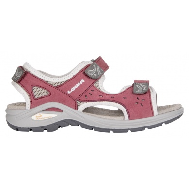 Lowa Sandale Urbano Nubukleder beere/hellgrau Damen